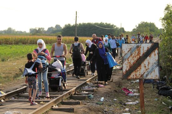 Situation on Hungarian-Serbian border