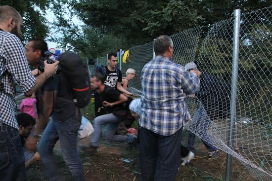 Situation on Hungarian-Serbian border
