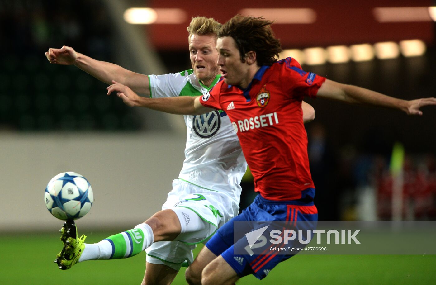 UEFA Champions League. Wolfsburg vs. CSKA