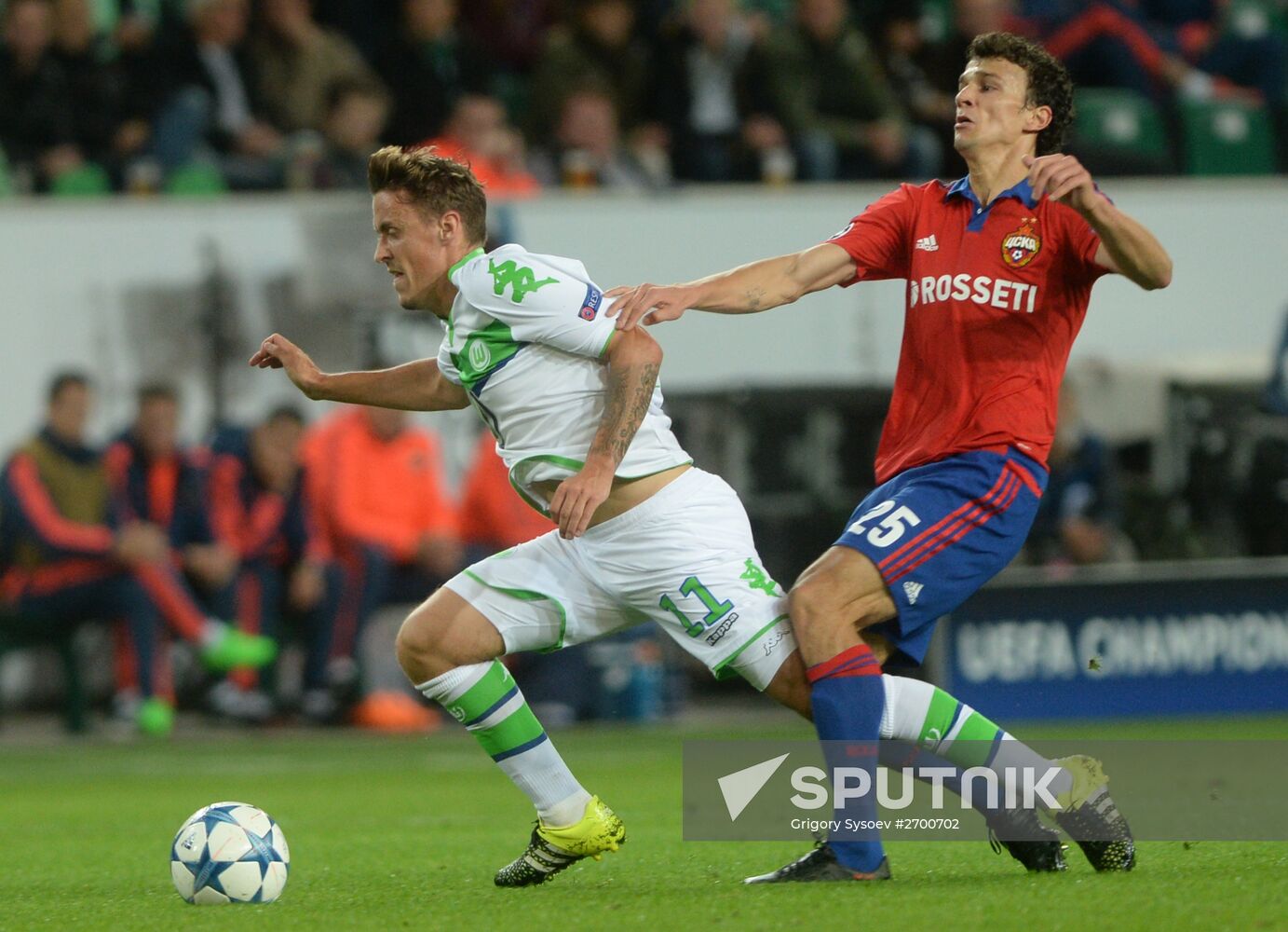 UEFA Champions League. Wolfsburg vs. CSKA