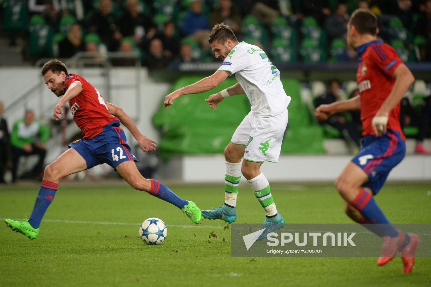 UEFA Champions League. Wolfsburg vs. CSKA