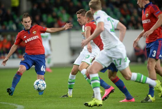 UEFA Champions League. Wolfsburg vs. CSKA