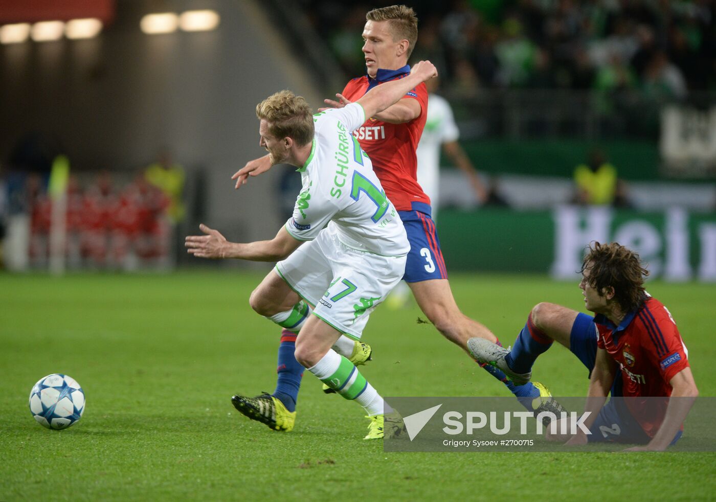 UEFA Champions League. Wolfsburg vs. CSKA