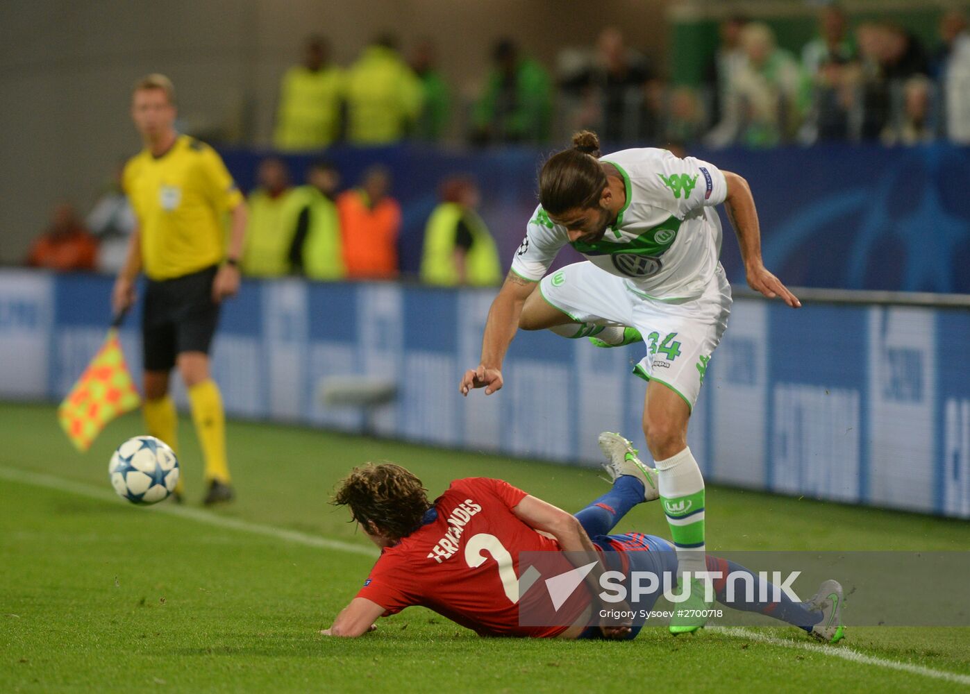 UEFA Champions League. Wolfsburg vs. CSKA