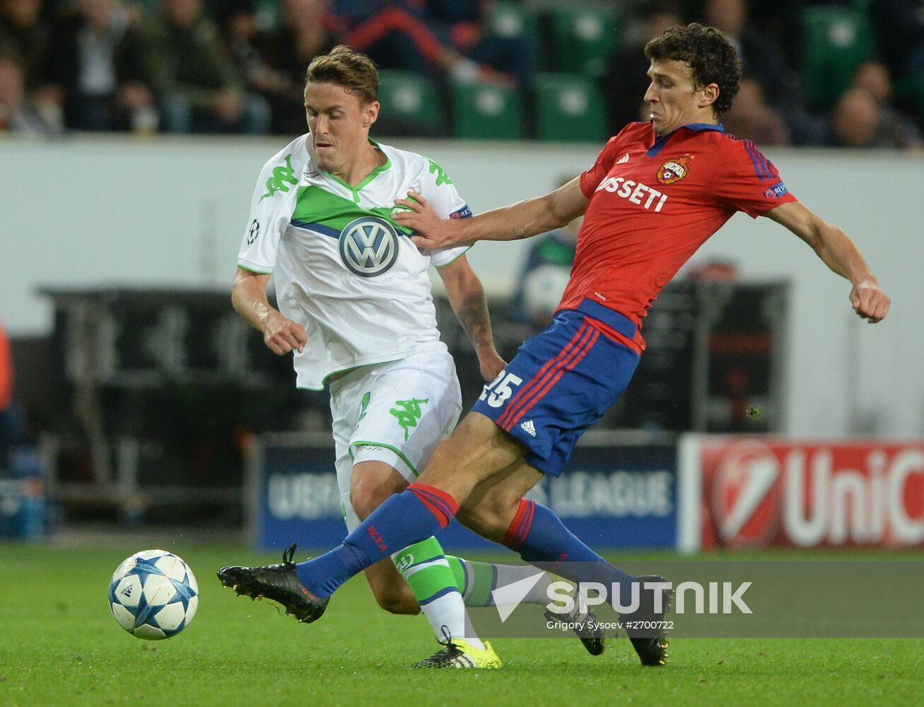 UEFA Champions League. Wolfsburg vs. CSKA