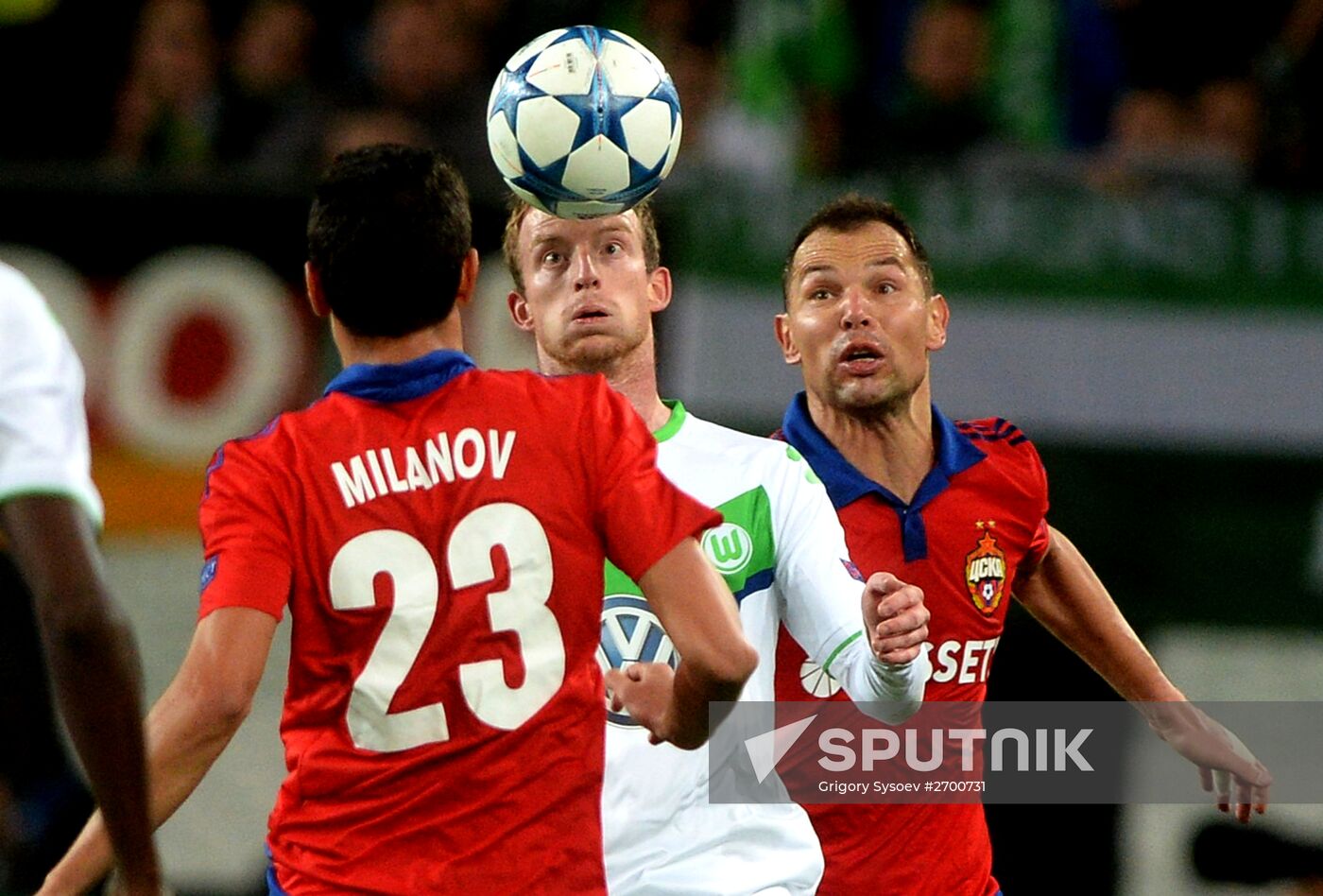 UEFA Champions League. Wolfsburg vs. CSKA