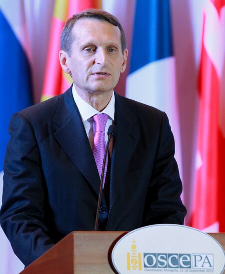State Duma Speaker Sergei Naryshkin pays working visit to Mongolia