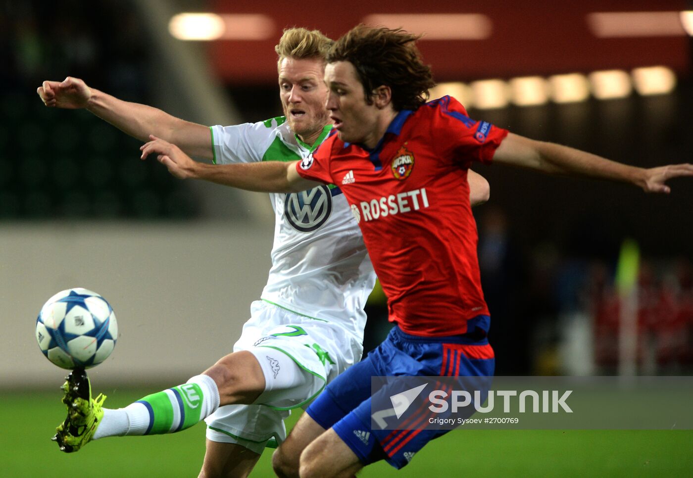 UEFA Champions League. Wolfsburg vs. CSKA