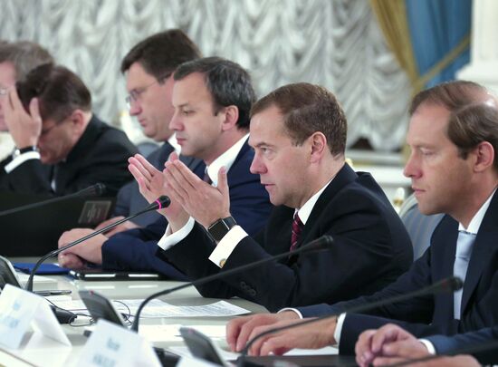 Prime Minister Dmitry Medvedev at Russian-Brazilian High-Level Commission on Cooperation's meeting