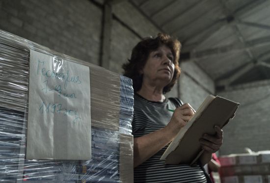 38th humanitarian aid convoy arrives in Donetsk Region