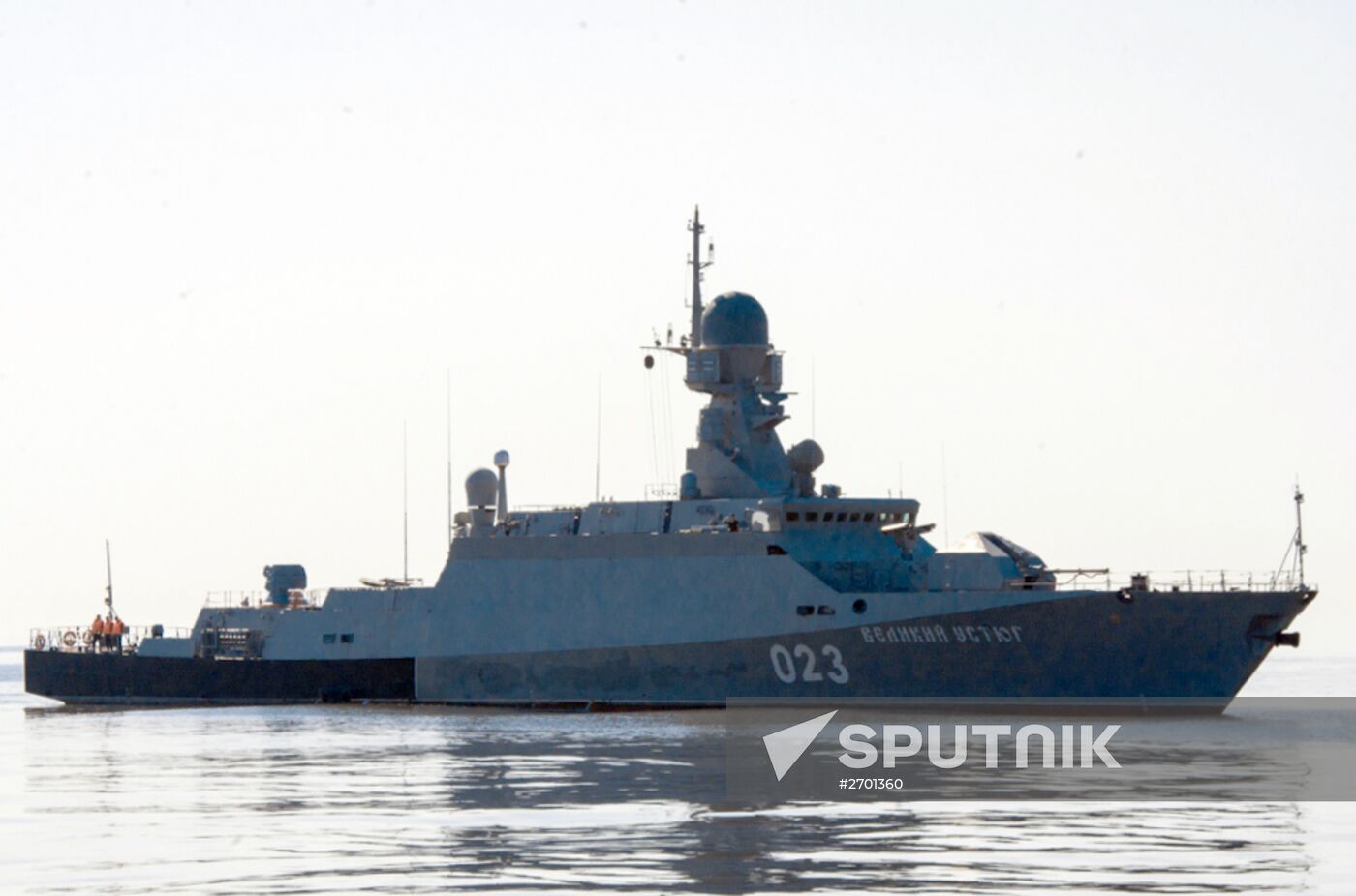Military exercise "Center-2015" in Caspian Sea