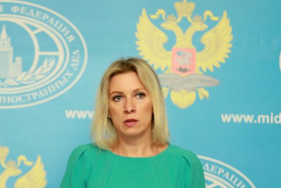 Briefing by official spokesman for Foreign Ministry Maria Zakharova