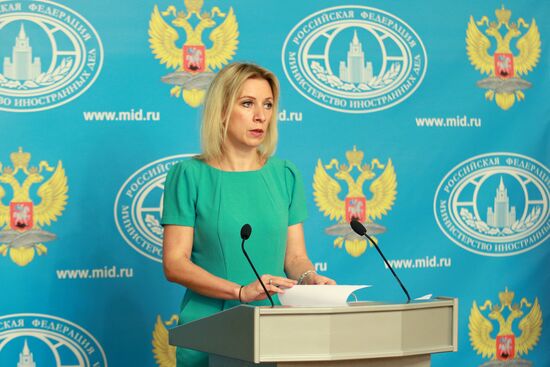 Briefing by official spokesman for Foreign Ministry Maria Zakharova