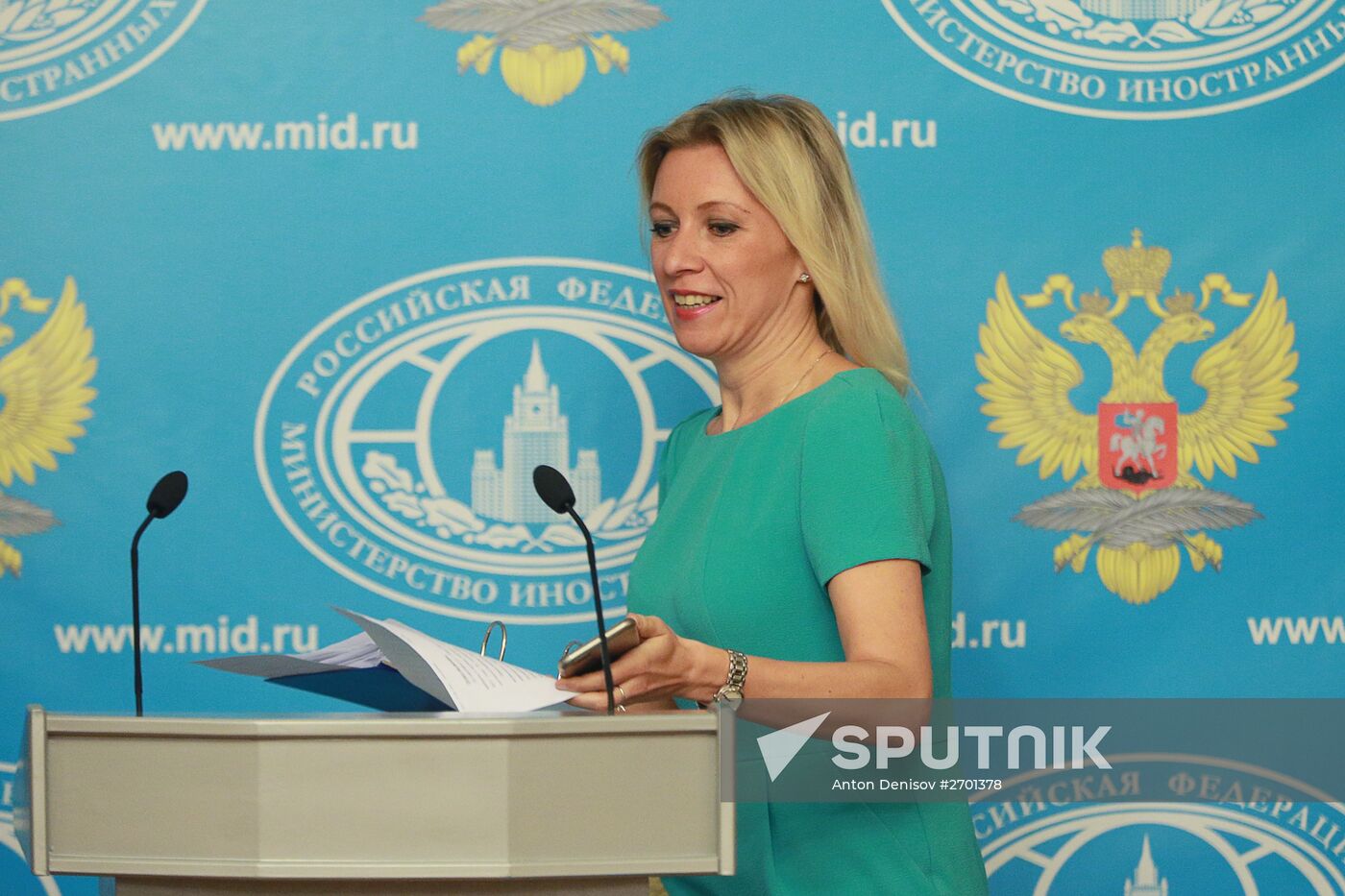 Briefing by official spokesman for Foreign Ministry Maria Zakharova