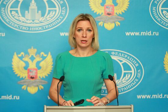 Briefing by official spokesman for Foreign Ministry Maria Zakharova