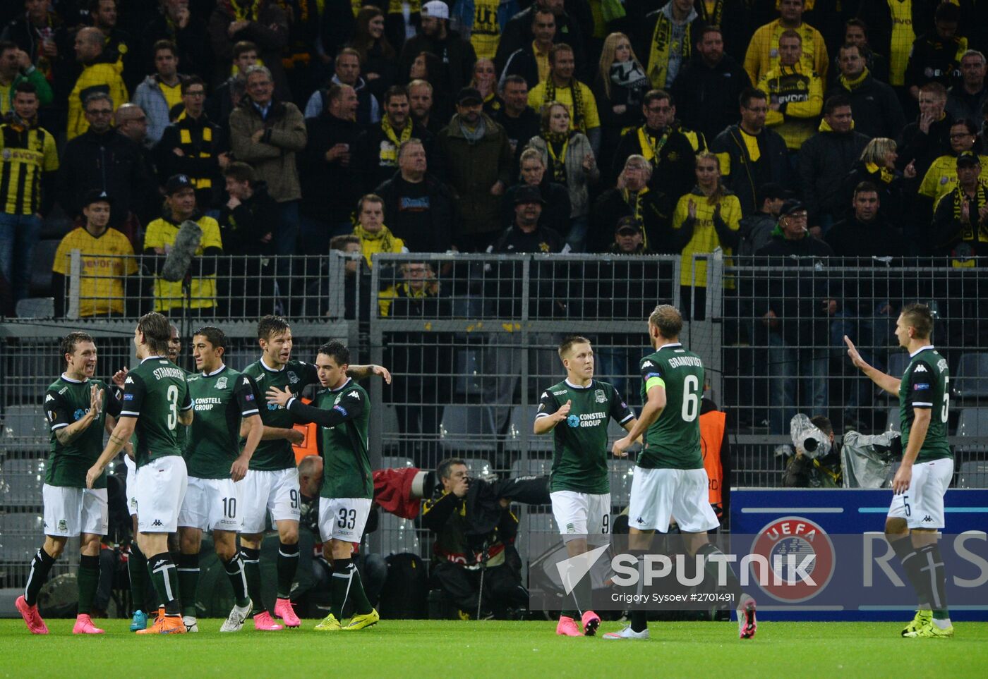 UEFA Europa League. Borussia Dortmund vs. Krasnodar