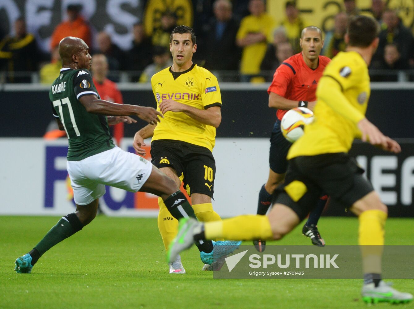 UEFA Europa League. Borussia Dortmund vs. Krasnodar