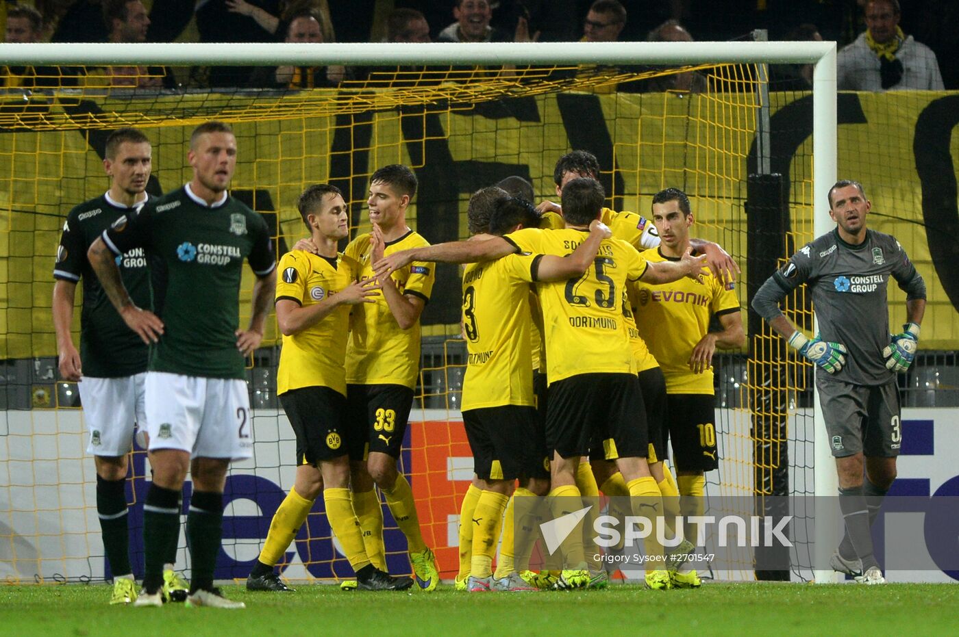 UEFA Europa League. Borussia Dortmund vs. Krasnodar