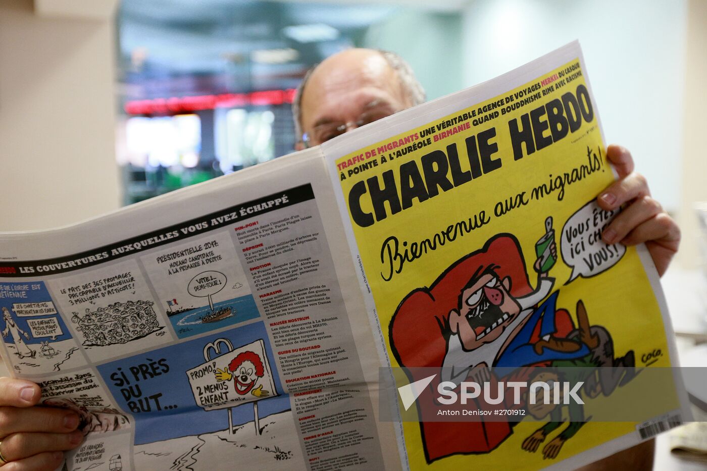 Charlie Hebdo published cartoons mocking drowned Syrian boy