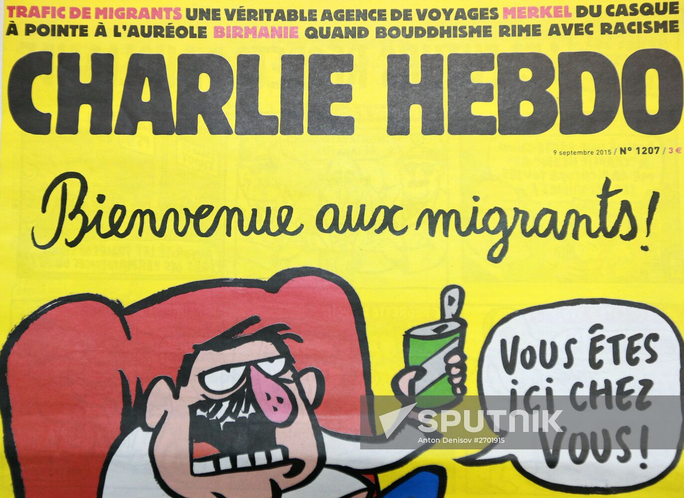 Charlie Hebdo published cartoons mocking drowned Syrian boy