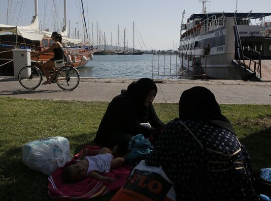 Middle East migrants in Bodrum