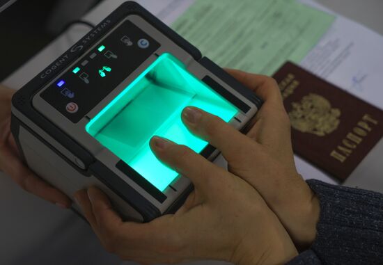 Biometric data collected in St. Petersburg Visa Center