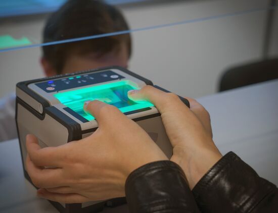 Biometric data collected in St. Petersburg Visa Center