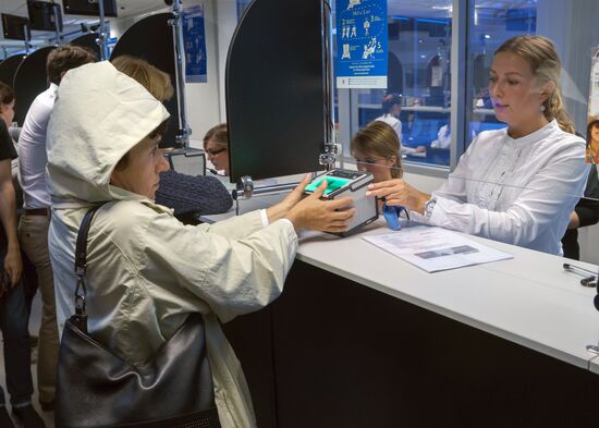 Biometric data collected in St. Petersburg Visa Center