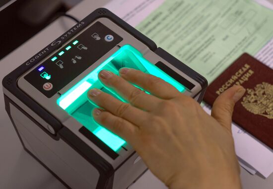 Biometric data collected in St. Petersburg Visa Center