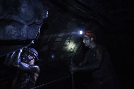 Zarya mine in Donetsk Region
