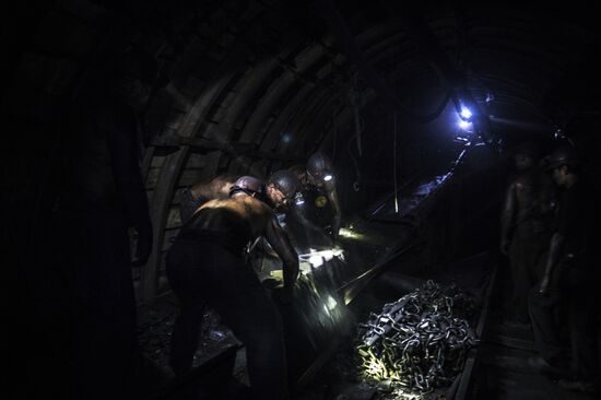 Zarya mine in Donetsk Region