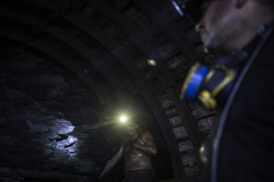 Zarya mine in Donetsk Region