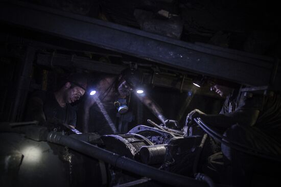 Zarya mine in Donetsk Region