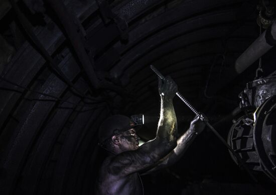 Zarya mine in Donetsk Region