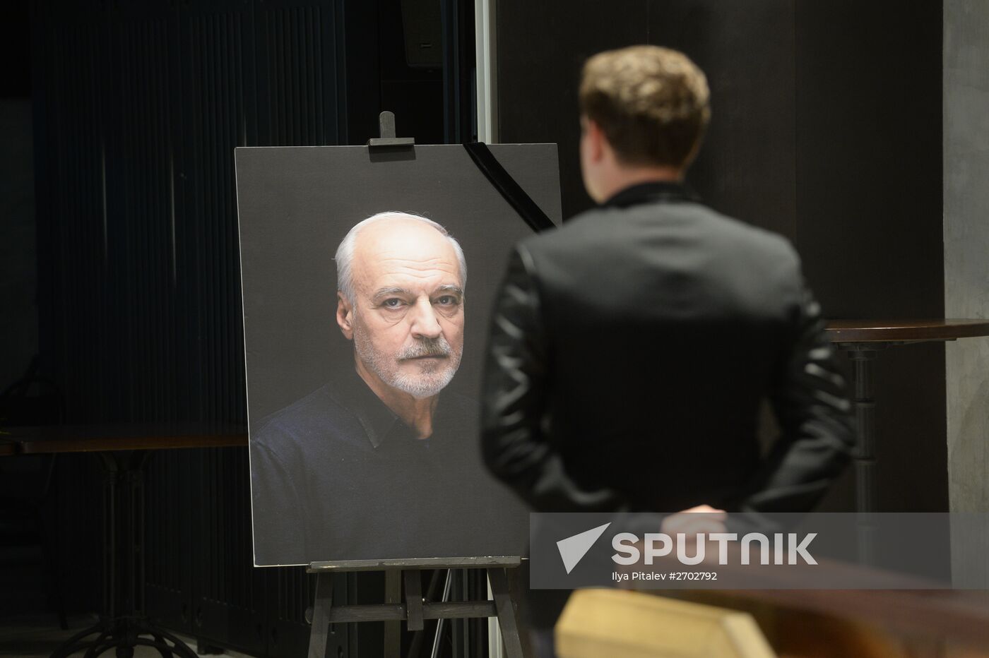 Funeral service for actor Mikhail Remizov