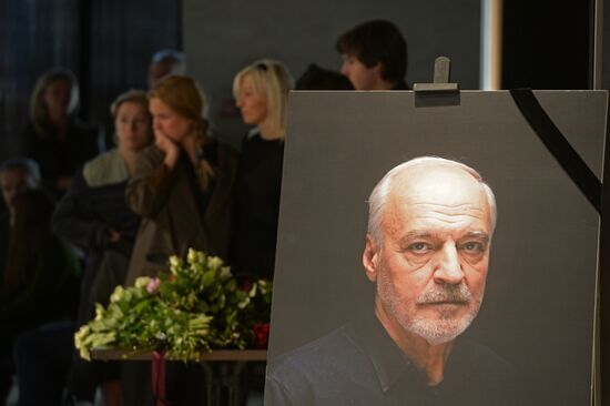 Funeral service for actor Mikhail Remizov