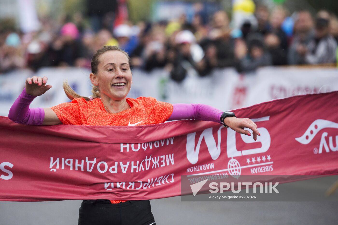 Siberian international marathon in Omsk