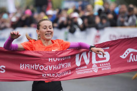 Siberian international marathon in Omsk