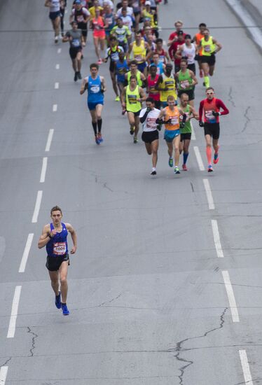 Siberian international marathon in Omsk