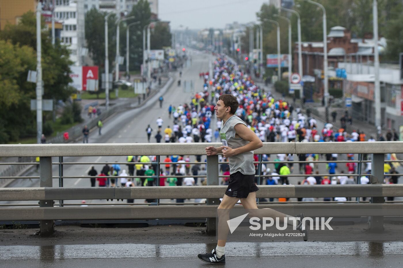 Siberian international marathon in Omsk