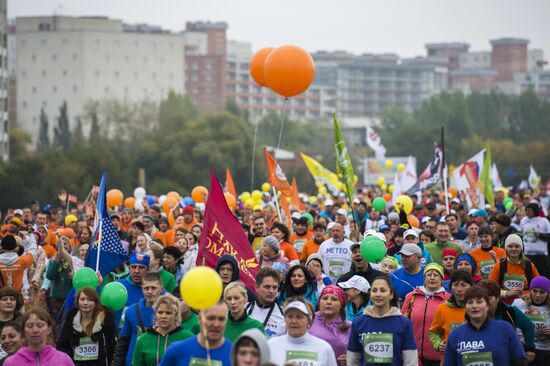 Siberian international marathon in Omsk