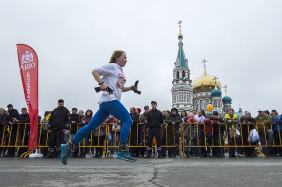 Siberian international marathon in Omsk