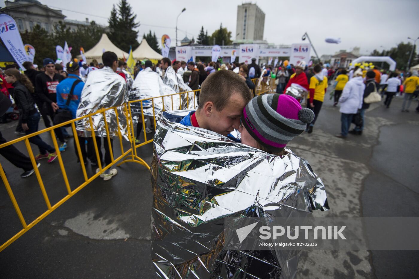 Siberian international marathon in Omsk