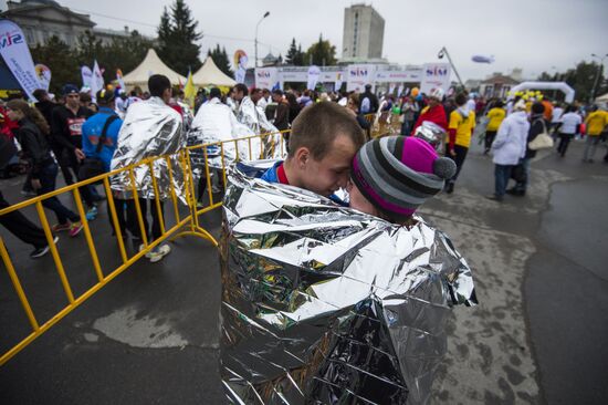 Siberian international marathon in Omsk