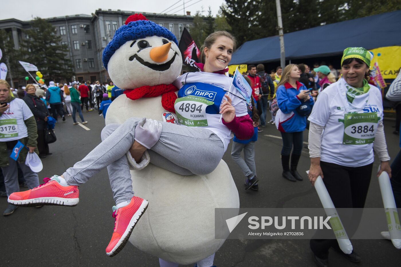 Siberian international marathon in Omsk