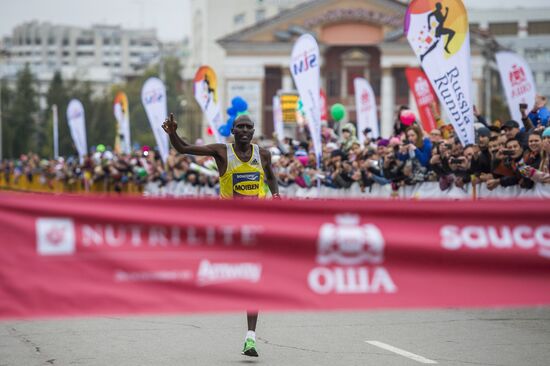 Siberian international marathon in Omsk