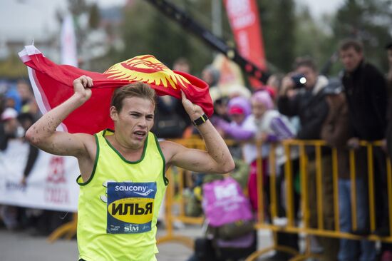 Siberian international marathon in Omsk