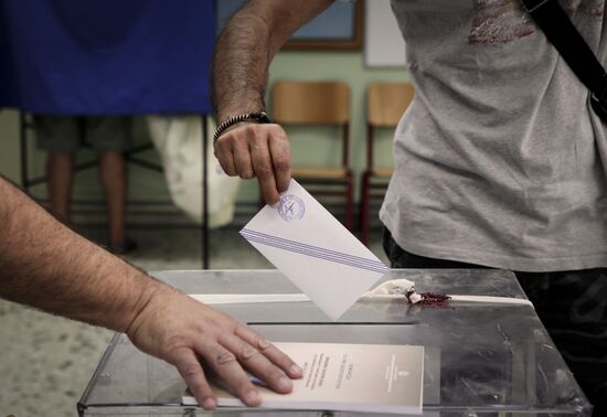 Preliminary parliamentary elections in Greece