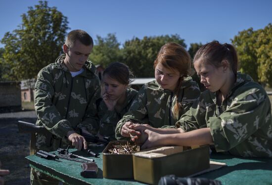 Dobrovolets military patriotic club for youths in Luhansk