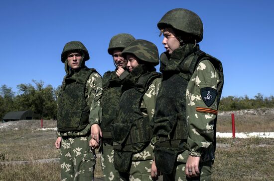 Dobrovolets military patriotic club for youths in Luhansk